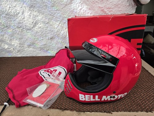 Bell moto helmet red - helmet, gloss