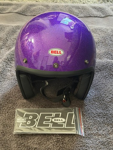 Bell open face - face, purple